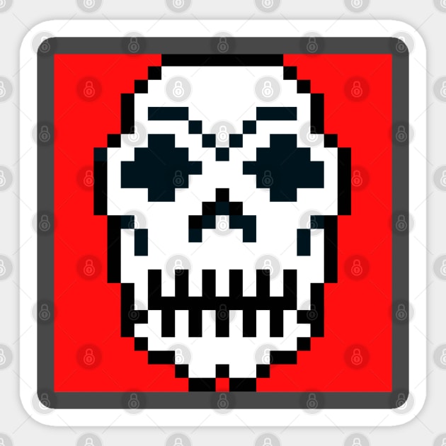 8 BIT DEATH Sticker by BludBros